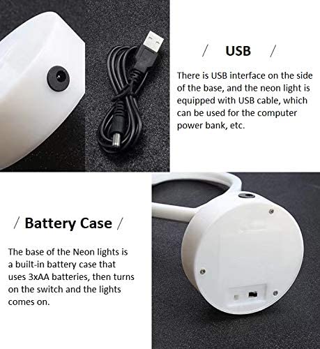 【We donate £1 for every £10 sold to aid Turkey】Heart Light LED Neon Signs Night Light Room Decor Heart Shaped Light with Holder Base