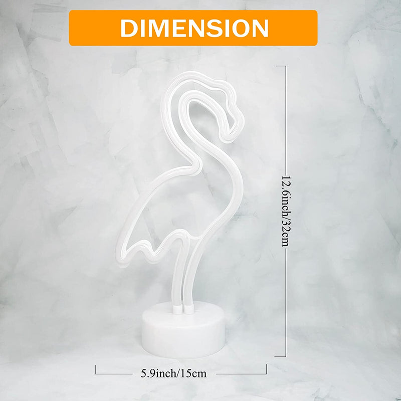 【We donate £1 for every £10 sold to aid Turkey】Flamingo Neon Sign Multiclored Flamingo Gifts for Women LED Neon Light Sign for Bedroom USB/Battery Operation Night Lights