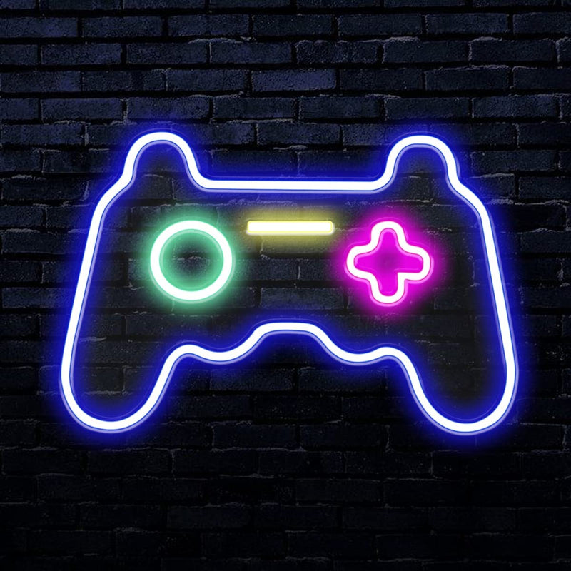 【We donate £1 for every £10 sold to aid Turkey】16"x11" Gamer Neon Sign - Led Signs for Gameroom Wall Decor