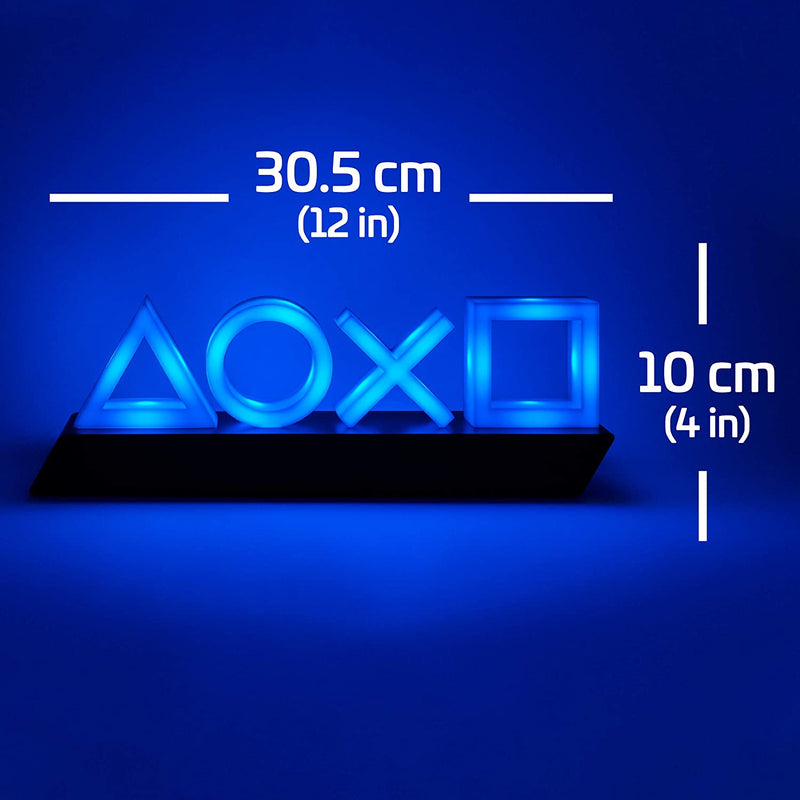 【We donate £1 for every £10 sold to aid Turkey】Playstation Icons Light with 3 Light Modes Reactive USB or Battery Powered Game Room Neon Light